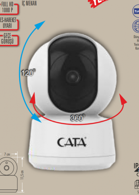 CATA CT-4050 KABLOSUZ GÜVENLİK KAMERASI